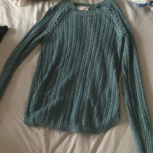 Dark green knit sweater